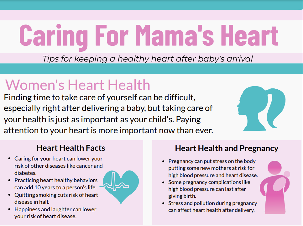 caring for mama's heart infographic